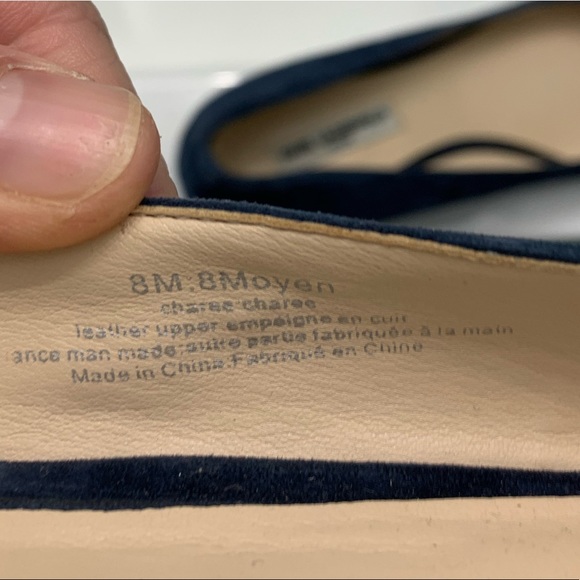 Karl Lagerfeld Navy Block Heel Size 8 - Picture 3 of 8